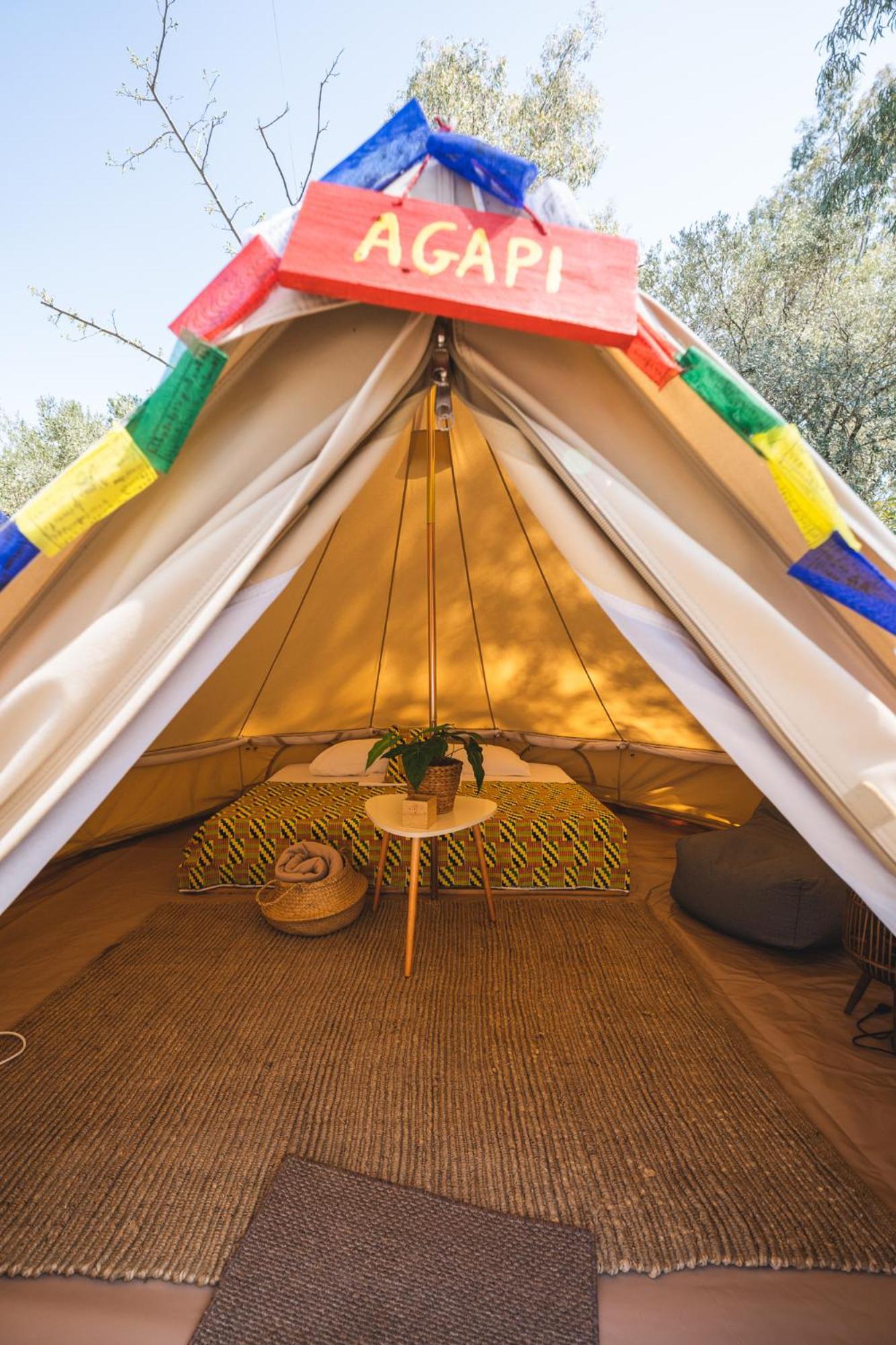 Nisi Glamping Otel Paralía Rachon Oda fotoğraf